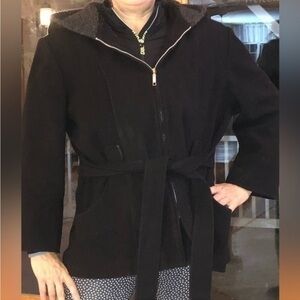 Mario De Pinto MDP Hooded Black Jacket